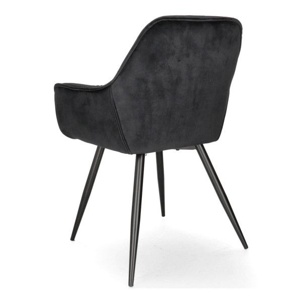 SI CHERRY Fekete elegáns Kárpitos beltéri szék